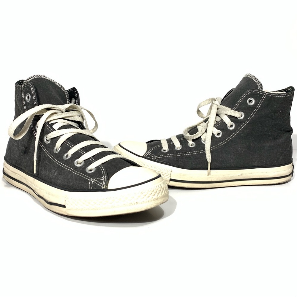 Converse charcoal gray and cream. Men size 9.